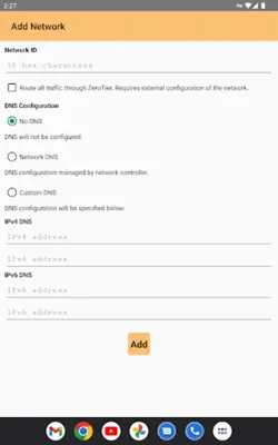 ZeroTier One android App screenshot 4