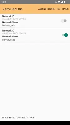 ZeroTier One android App screenshot 8